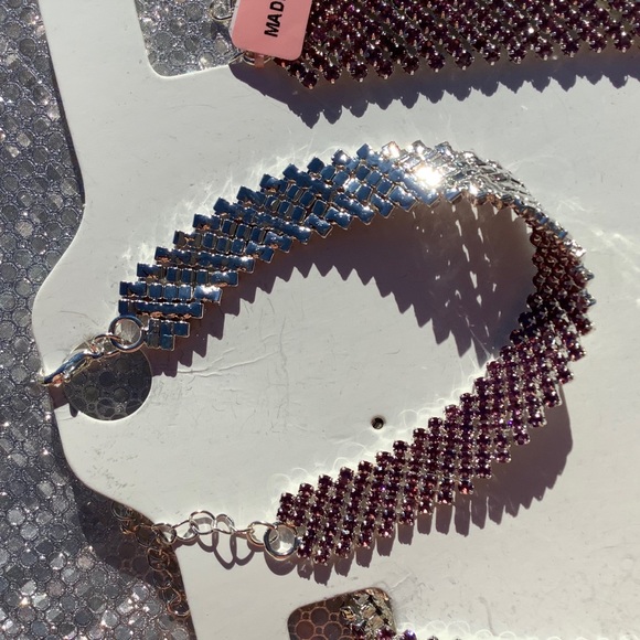 Bling Bling Collar Necklace and Bracelet Set - Picture 3 of 9